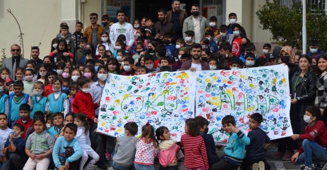 OKÜ Ahbap Kulübü’nden köyde “Okulumda Rengârenk Bahar Şenliği”