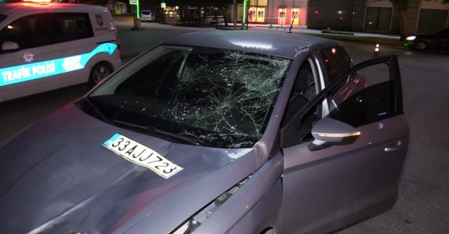 Adana'da otomobille çarpışan bisikletin sürücüsü ağır yaralandı