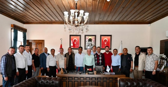 Muhtarlardan Başkan Geyikçi'ye ziyaret