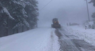 Osmaniye'de karla mücadele