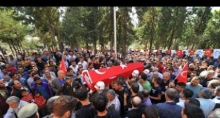 Barış Pınarı Harekatı şehidi Topçu, Osmaniye'de toprağa verildi