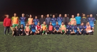 Kurum müdürleri ile basın mensupları maç yaptı