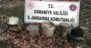 Osmaniye'de 180 kilo patlayıcı madde ele geçirildi