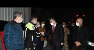 Vali'den yılbaşı gecesi görev başındaki polis ve jandarmaya ziyaret