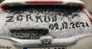 Zorkun yaylasına sezonun ilk karı düştü