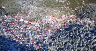 Beyaza bürünen Zorkun'da büyüleyen manzaralar