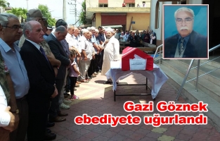Gazi Göznek, askeri törenle son yolculuğuna uğurlandı
