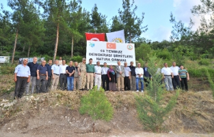 15 Temmuz Demokrasi Şehitleri Hatıra Ormanı'na yeni fidanlar dikildi