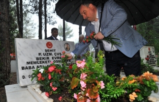 Osmaniye protokolünden şehitlik ziyareti