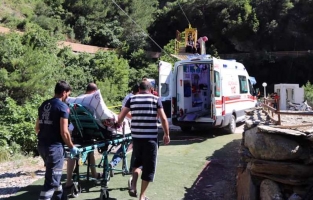 Zipline kazasında 75 yaşındaki kadın yaralandı