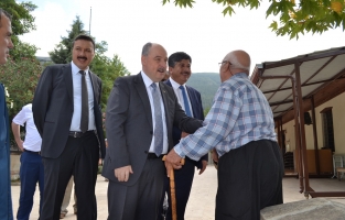 Vali Coşkun, Bahçe ilçesinde incelemede bulundu