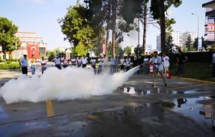 Park 328 AVM'de yangın söndürme tatbikatı