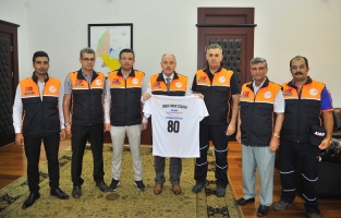 AFAD'tan, Vali Coşkun'a 'AFAD Gönüllülüğü Projesi' ve 'Afete Hazırlık Yılı' ziyareti