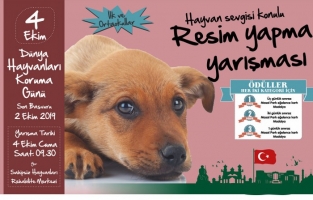 Çocukların 'Hayvan Sevgisi' boyalarla kâğıtlara yansıyacak