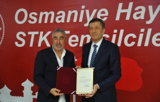 Osmaniye'de eğitime destek verenlere teşekkür belgesi verildi