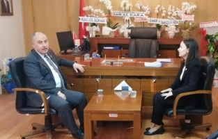 Vali Coşkun, Sumbas Kaymakamı Özdemir'i ziyaret etti