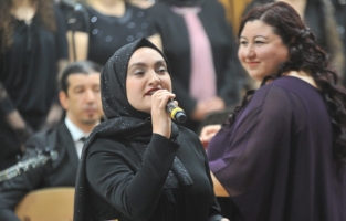 Öğretmen ve öğrencilerden müzik ziyafeti