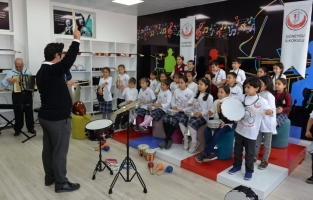 Güneysu İlkokulu'na destek eğitim odası ve müzik atölyesi açıldı