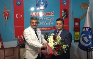 Türkiye Kamu-Sen Osmaniye il başkanlığında bayrak değişimi