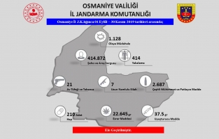 Osmaniye'de Jandarma son 3 ayda 414 bin 872 araç ve şahsı sorguladı