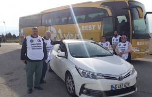 Osmaniye'nin tanıtımı için sürücülere yer fıstığı hediye edildi