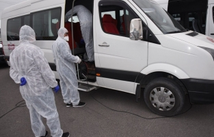 Osmaniye'de koronovirüse karşı dezenfekte çalışması yapıldı