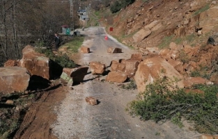 Osmaniye'de yağışlar heyelana neden oldu