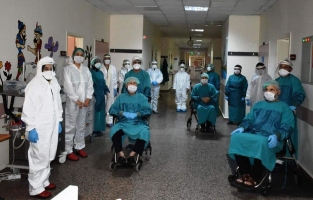 Osmaniye'de koronavirüsü yenen üç hasta alkışlarla uğurlandı