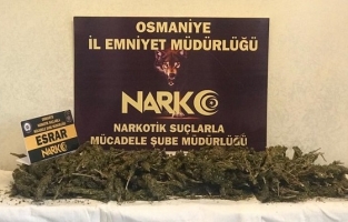 Osmaniye'de 3 kilo 600 gram esrar ele geçirildi