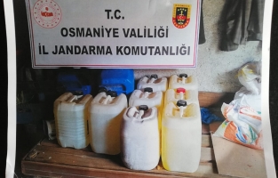 Osmaniye'de sahte dezenfektan ve kolonya operasyonu