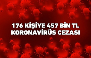 Koronavirüs tedbirlerini ihlal eden 176 kişiye 457 bin TL ceza yazıldı