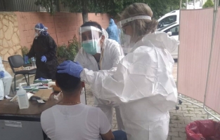 Asker adaylarına covid-19 testi yapılıyor