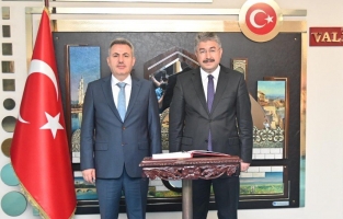 Vali Yılmaz'dan Adana Valisi Elban'a hayırlı olsun ziyareti