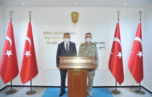 39. Mekanize Piyade Tugay Komutanı Kılınç'tan Vali Yılmaz'a ziyaret