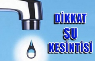 Belediye uyardı! Cuma, Cumartesi ve Pazar günü su yok