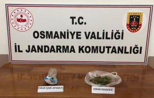 Osmaniye'de yol uygulamasında durdurulan iki araçtan uyuşturucu çıktı
