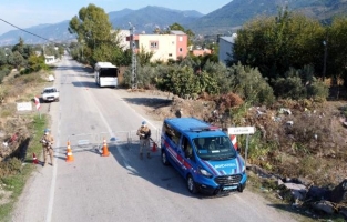 Osmaniye'de karantina altındaki köylüye jandarma desteği