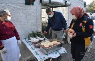 Belediyeden Filyasyon ekiplerine her sabah çorba ikramı