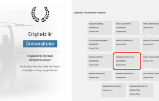 OKÜ, Bakanlığın 'Erişilebilir Üniversiteler' halk oylamasında aday gösterildi
