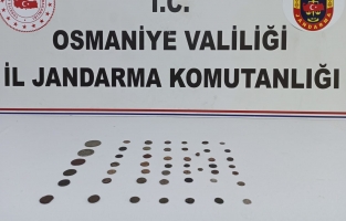 Osmaniye'de 49 tarihi sikke ele geçirildi