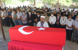 Kazada hayatını kaybeden uzman çavuş toprağa verildi