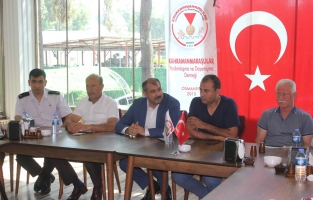 Kahramanmaraşlılar Dernek Başkanı Altun ve ekibi CGC'li gazetecilerle bir araya geldi