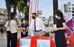 OKÜ 4 noktada Covid-19 Aşı Bilgilendirme Standı kurdu