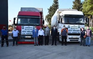 Osmaniye'den Sinop'a 2 yardım tırı