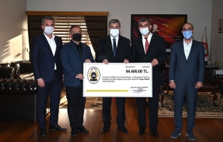 OTSO'dan evi yanan vatandaşa 94 bin 400 TL bağış