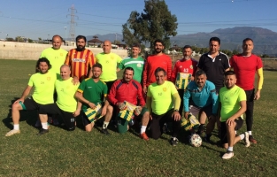 Gazeteciler ve Osmaniyespor FK ekibi maç yaptı