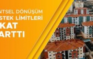 Kentsel dönüşüm için sağlanan destek limitleri yüzde 100 artırıldı