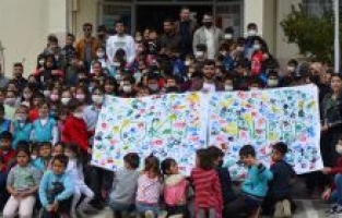 OKÜ Ahbap Kulübü’nden köyde “Okulumda Rengârenk Bahar Şenliği”