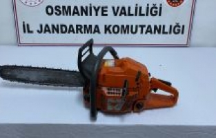 Kamu kurumundan motorlu testere çalan şahıs yakalandı