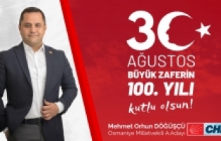 Milletvekili A.Adayı Döğüşcü'den 30 Ağustos Zafer Bayramı mesajı